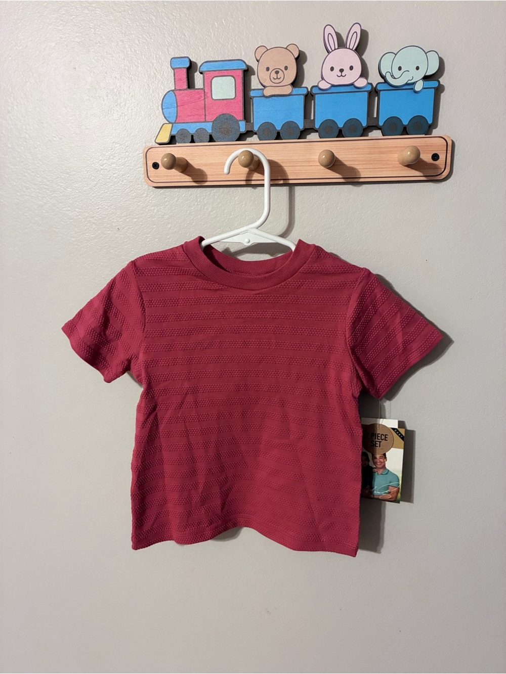 Baby Red Crew Neck T shirt